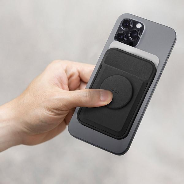 Actual product image Uniq Flixa magnetyczny portfel na karty z podpórką granatowy/navy blue