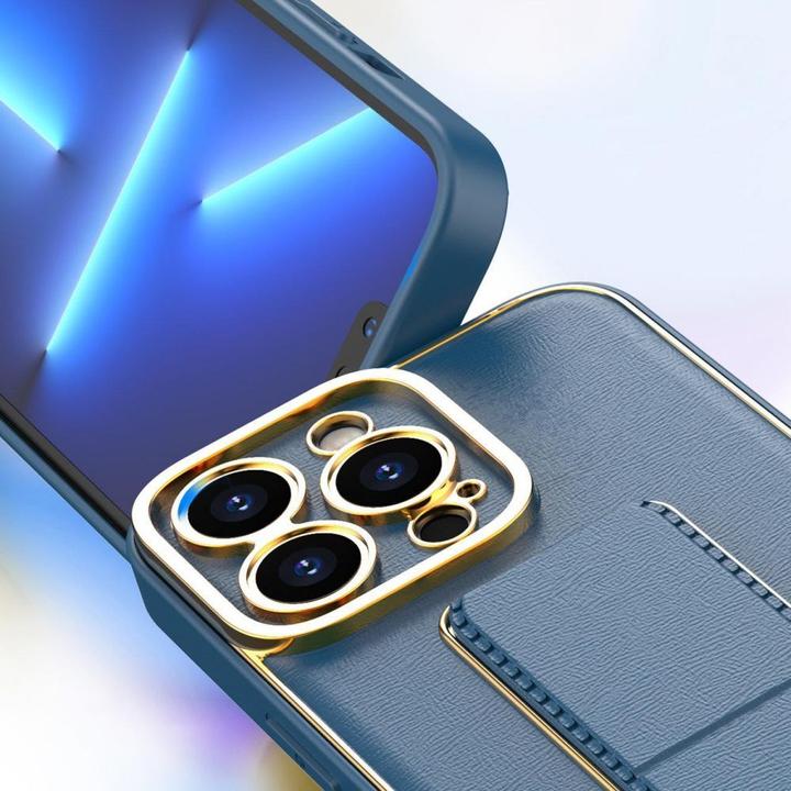 Image du produit Hurtel Nouveau boîtier Kickstand pour iPhone 13 Pro avec support violet (Apple iPhone 13 Pro)
