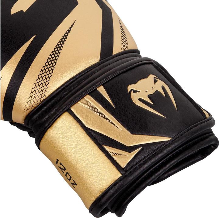 Actual product image Venum Challenger 3.0 Boxing Gloves - Black/Gold (16 OZ, One size)