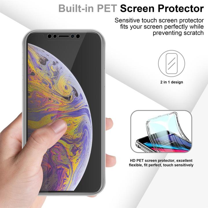 Produktbild Cadorabo TPU 360 Grad Case Cover (Apple iPhone XS Max)