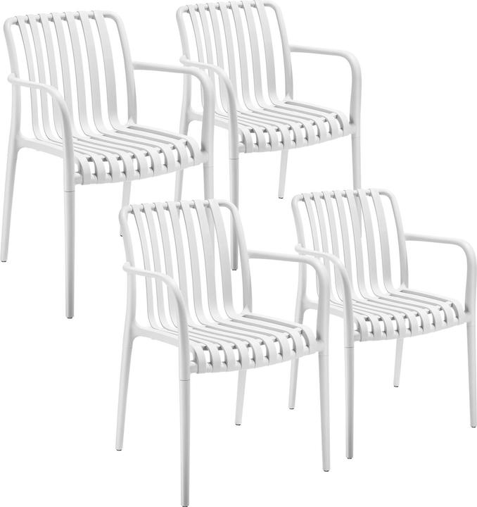 Immagine prodotto tectake Sedie da giardino Alcudia, resistenti alle intemperie, impilabili
