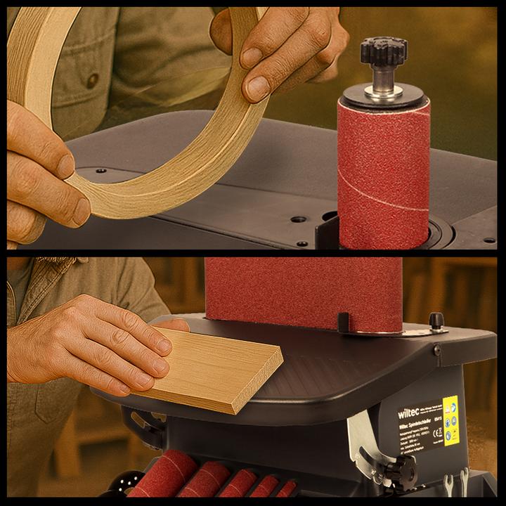 Image du produit Wiltec Ponceuse oscillante Bande & Cylindre 500 W 5x Manchons Polisseuse Atelier (Meuleuse oscillante, 500 W)