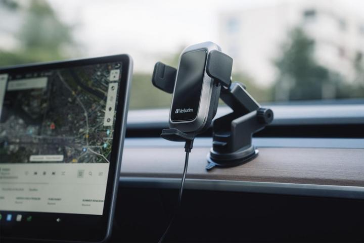 Image du produit Verbatim Chargeur de voiture Fast Qi Fast Wireless USB-C 15W FWC-03 Pro