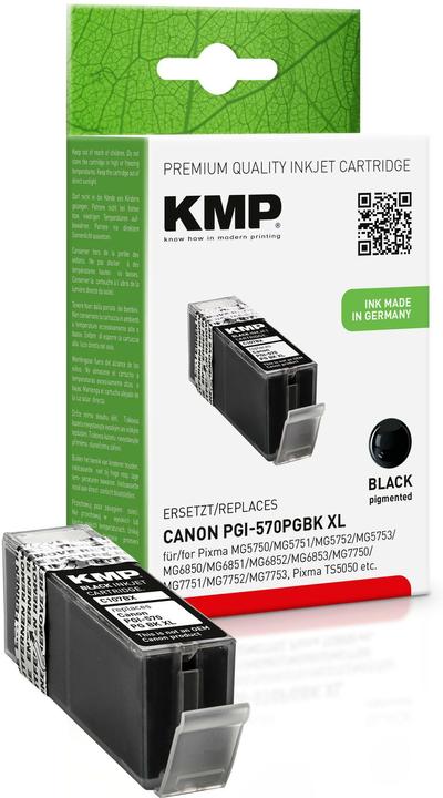 KMP C107BPIX Tintenpatrone sw komp. mit Canon PGI-570 XL PGBK (BK)