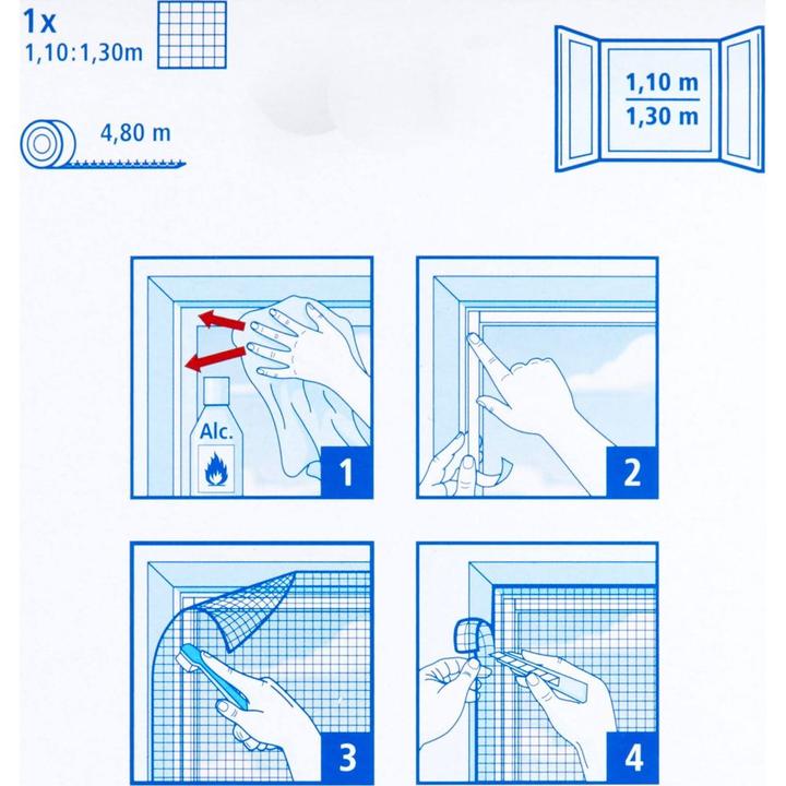 Actual product image tesa Insect screen STANDARD window (130 x 150 cm)
