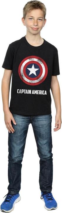 Immagine prodotto Captain America Shield Text Maglietta Ragazzi (152, 158)