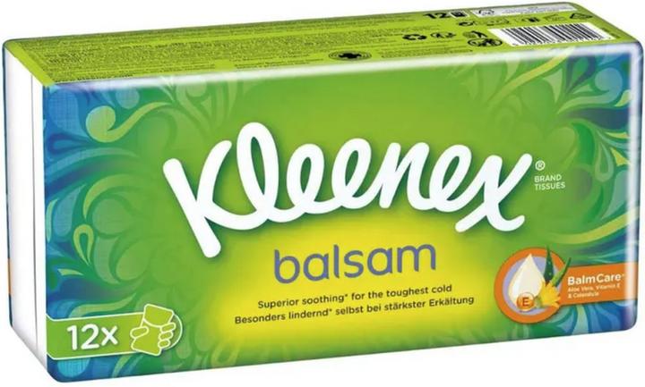 Kleenex Balsam Taschentücher 4-lagig weiss à 9 Tücher 16 x 12 Stk
