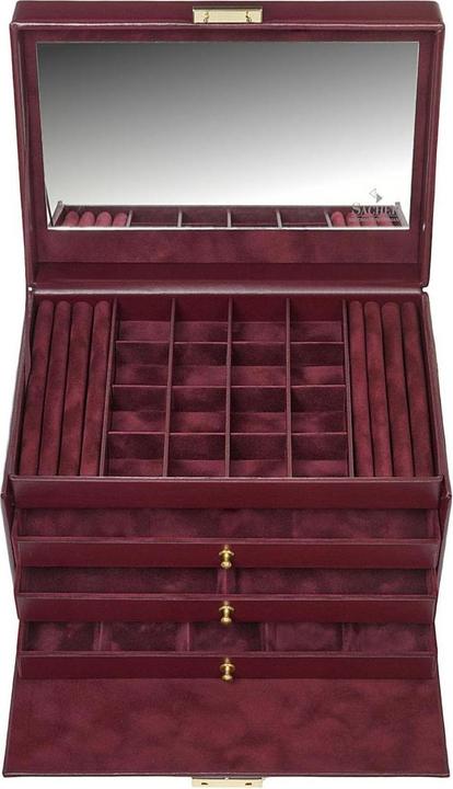 Produktbild Sacher 77.301.010101 - Schmuckkasten Lena acuro bordeaux Leder