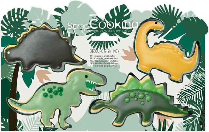 Image du produit ScrapCooking Set de 4 emporte-pièces Dino
