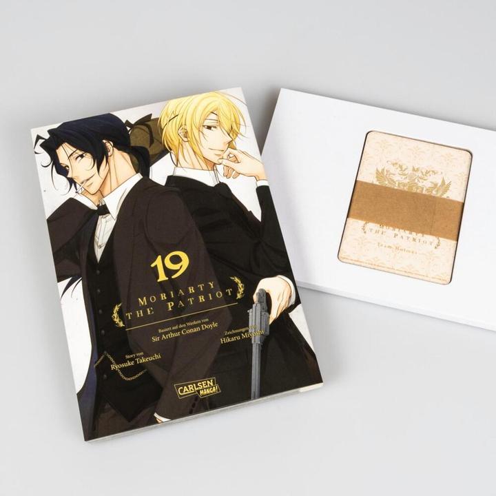 Produktbild Moriarty the Patriot 19 im Sammelschuber mit Extra (Deutsch, Ryosuke Takeuchi, Hikaru  Miyoshi, 2024)