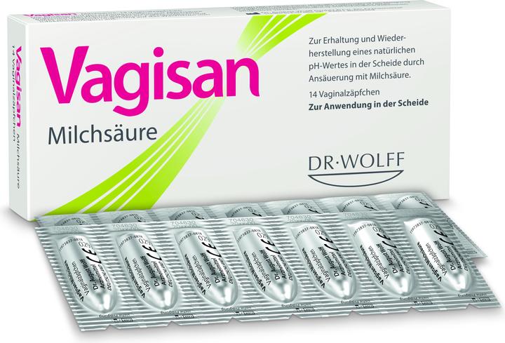 Produktbild Vagisan Milchsäure (Vaginalzäpfchen)