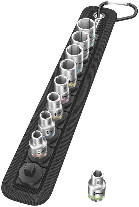 Image du produit Wera Belt A 4 Jeu de douilles Zyklop (13 mm, 8 mm, 10 mm, 11 mm, 7 mm, 12 mm, 6 mm, 9 mm, 5 mm)