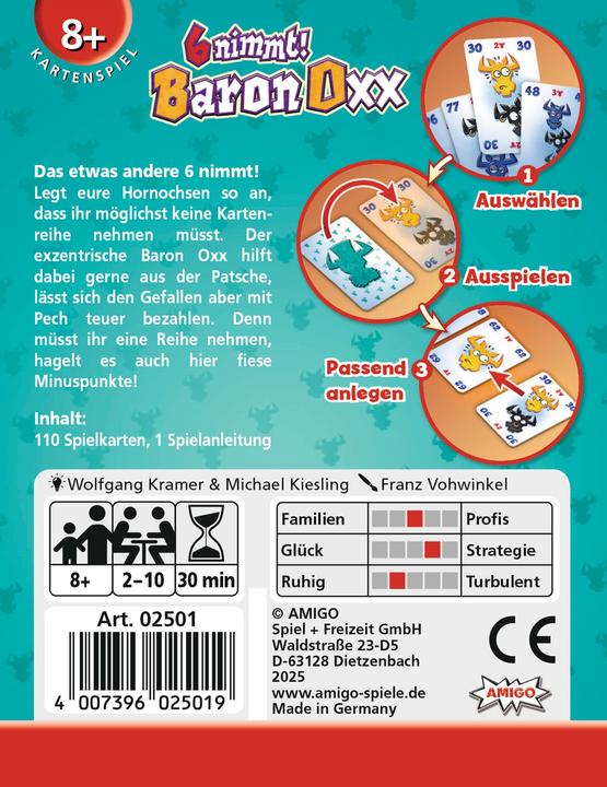 Actual product image Amigo 6 nimmt! Baron Oxx, d (German)