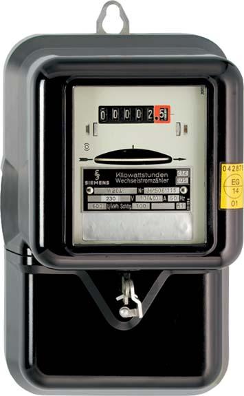 Actual product image NZR AC meter reg WS10(40)A-GEE ** 230V 10(40)A calibrated 0102011