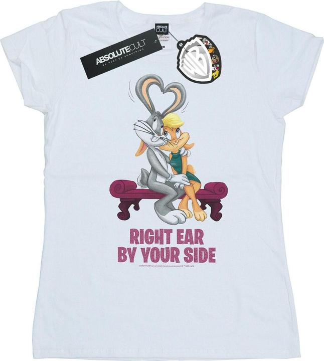 Looney Tunes Bugs And Lola Valentine's Cuddle TShirt (L)