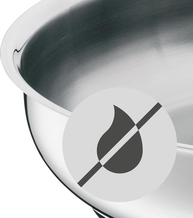 Image du produit WMF Poêle en acier inoxydable Poêle à frire 24cm Poêle à induction Profi sans revêtement (24 cm, Poêle à frire, Acier inoxydable)