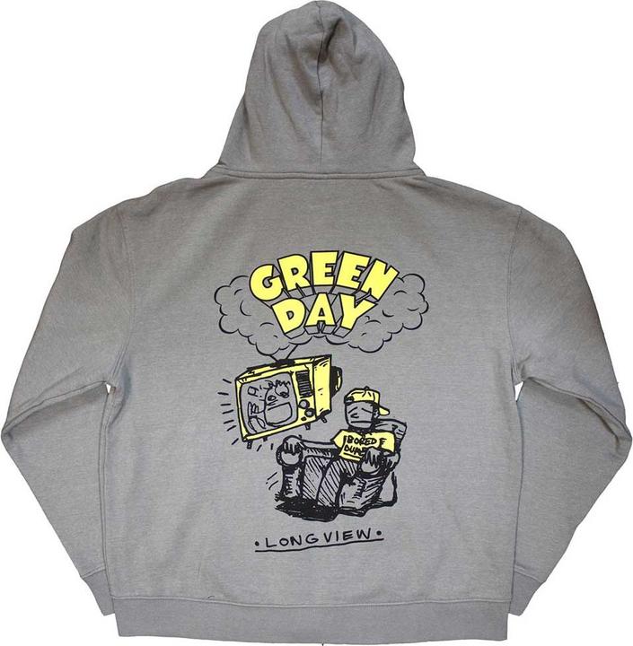 Actual product image Green Day Unisex Adult Longview Doodle Hoodie (M)