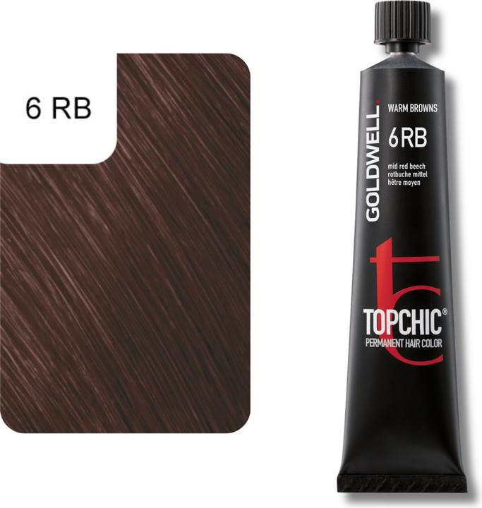 Actual product image Goldwell Topchic (6RB Medium red beech)