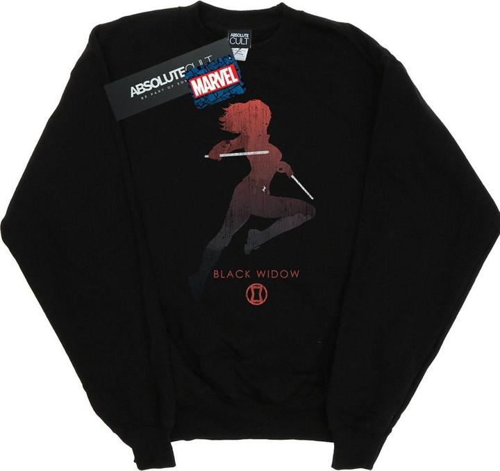 Actual product image Mens Black Widow Silhouette Sweatshirt (L)