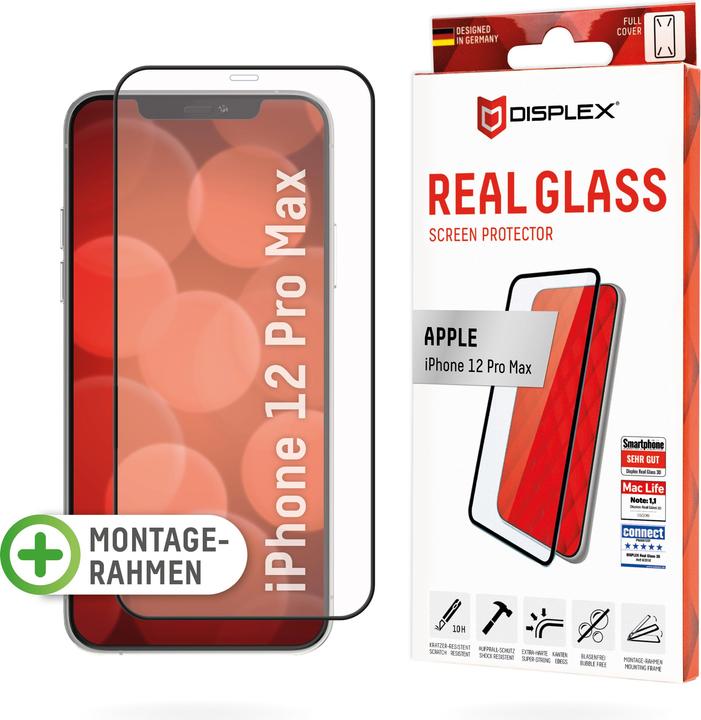 Image du produit Displex Real Glass, Full Cover Panzerglas (1 pièce(s), Apple iPhone 12 Pro Max)