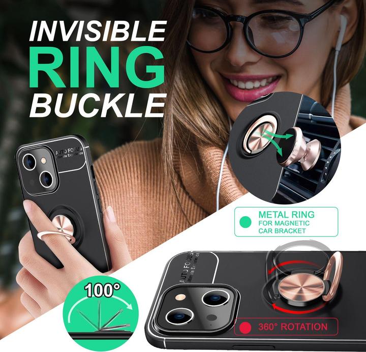 Produktbild Nalia Matte Ring Silikon Hülle (Apple iPhone 14 Plus)