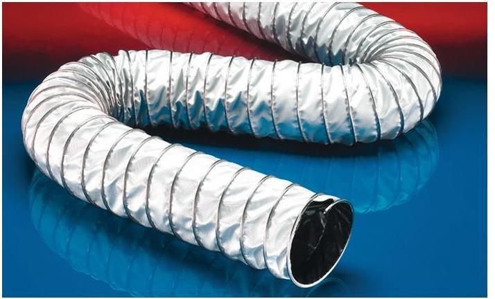 Produktbild Norres Absaug- und Gebläseschlauch CP PTFE GLASS-INOX 471 EC 110 mm 122,00 mm 6 m