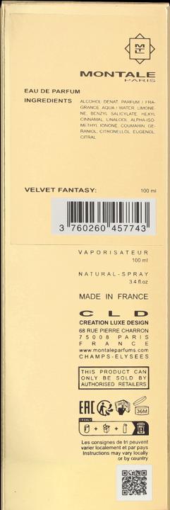 Image du produit Montale Fantaisie de velours (Eau de parfum, 100 ml)