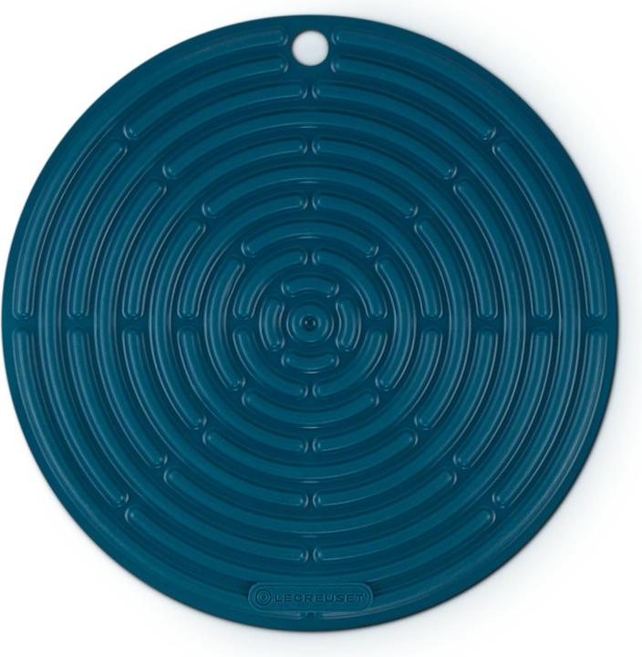 Le Creuset 93000230642200 TOPFLAPPEN RONDE CLASSIQUE bleu-vert profond (Silicone)