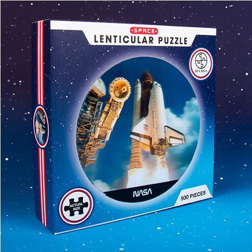 Produktbild Fizz Creations NASA - Space Shuttle - Lenticualar 3D Puzzle (500 Teile) (500 Teile)