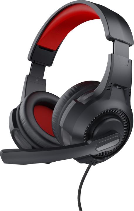 Produktbild Trust 24785 headphones/headset Wired Head-band Gaming Black, Red (Kabelgebunden)