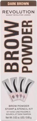 Immagine prodotto Makeup Revolution Timbro e stencil per cipria (Dark Brown)
