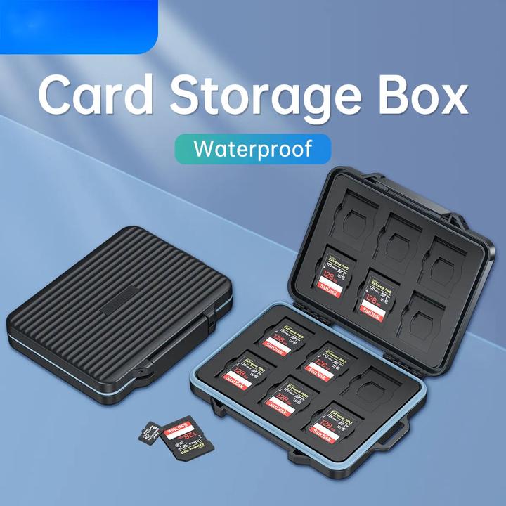 Produktbild Only-Bags.Store Speicherkartenhülle Micro SD Card Storage Holder Case Waterproof Soft Lining for HDD/CF/SD Card