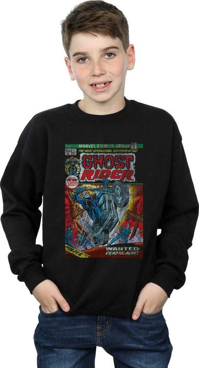 Produktbild Ghost Rider Distressed Comic Cover Sweatshirt Jungen (140, 146)