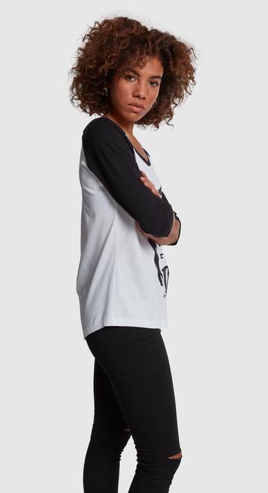 Actual product image Merchcode Ladies Brandalised - Banksy's Graffiti Ape Raglan Tee (XXL)