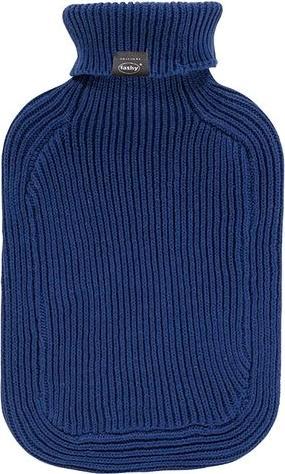 Produktbild Fashy Wärmflasche mit StrickbezugMarine Blau, 2 l (2 l)