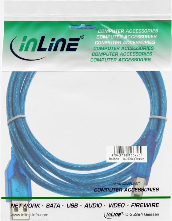 Produktbild InLine USB 2.0 Kabel (3 m, USB 2.0)
