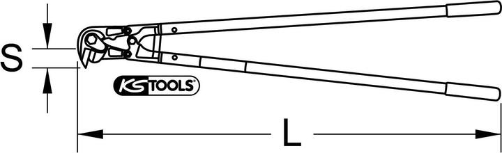 Produktbild KS Tools Baustahlmatten-Schneider (820 mm)