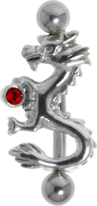 Produktbild Bijouteria Augenbrauenpiercing (Chirurgenstahl 316L, Kristall, Silber 925)
