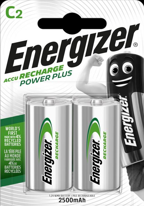 Energizer Recharge Power Plus (2 pcs, C, 2500 mAh)