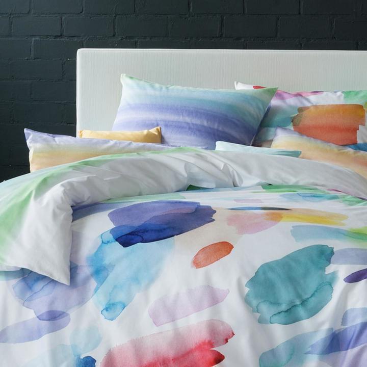 Produktbild Estella Mako-Satin Wendebettwäsche Splash multicolor (Bettwäsche Set, 200 x 200 cm)
