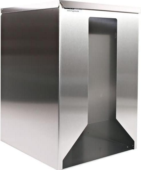 Hygostar stainless steel protective gown dispenser for loose visitor gowns and overalls