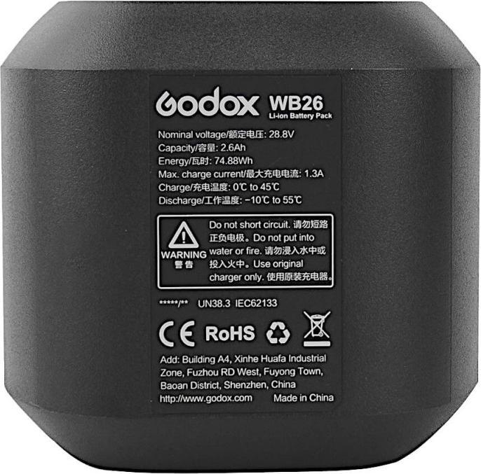 Produktbild Godox WB26 (Blitzgerät Akku)