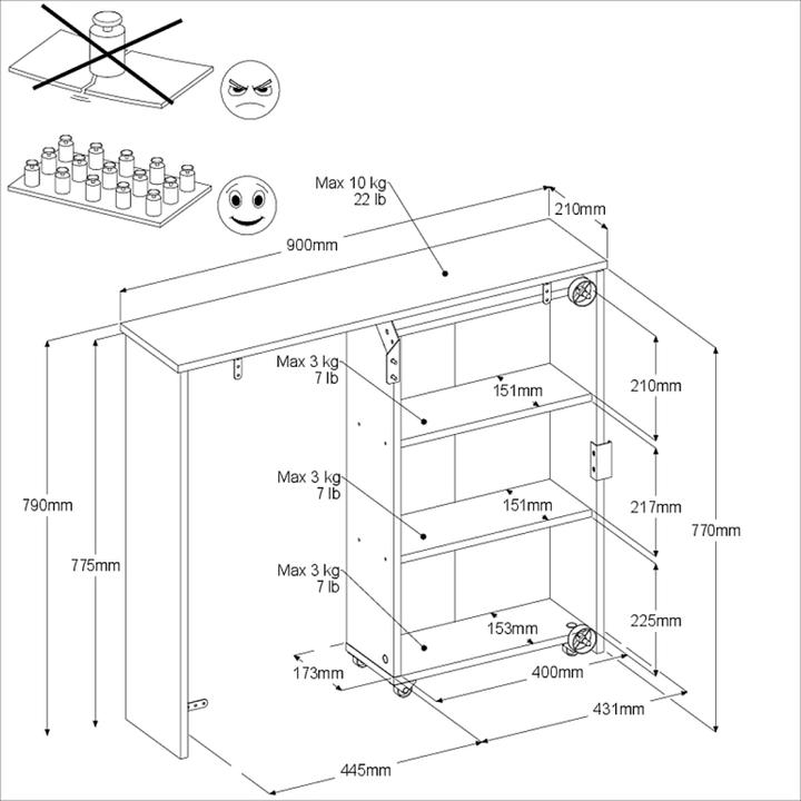 Actual product image Parisot Oberrödinghausen (145 cm)