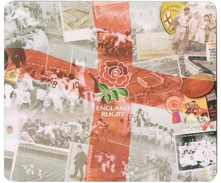 Actual product image England Rugby England Rfu Official Rugby Football Retro Computer Mouse Pad