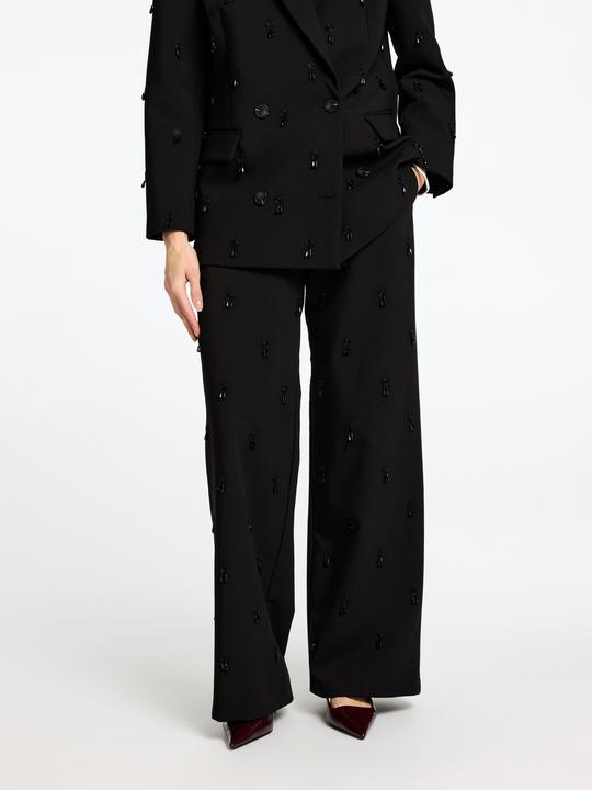 Actual product image Selected Femme Embellished wide-leg trousers (36)