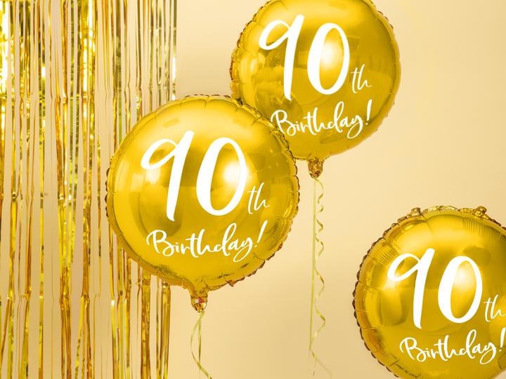 Actual product image Partydeco Balloon 90 years - 45cm (1 x)