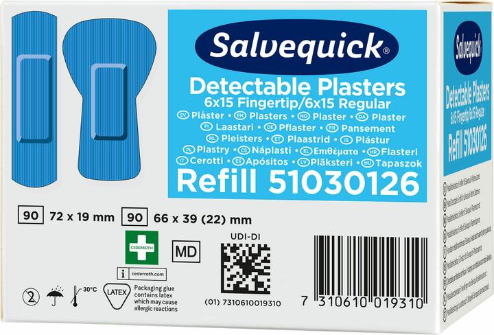 Produktbild Salvequick Refill Pflaster-Strips detectable (30 x)