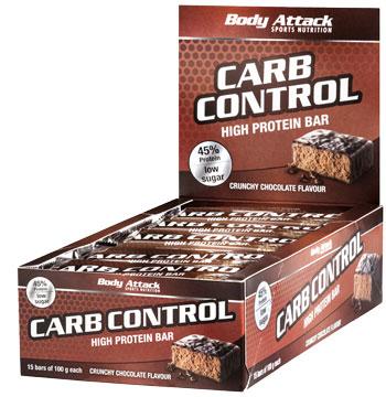 Image du produit Body Attack Carb Control (15x100g barre) (Croustillant au beurre de cacahuète, 15 pcs)