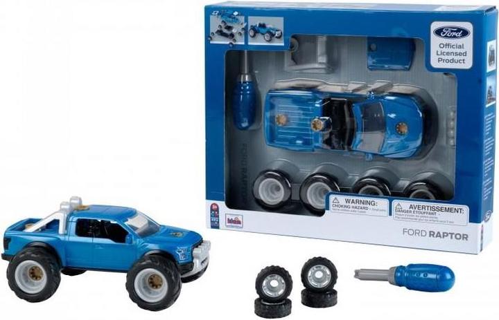 Produktbild Theo Klein 3312 2017 Ford F-150 Raptor Schraubauto, 3 in 1 I Bau-Set für mindestens 4 Ford-Raptor-Modelle I Ink
