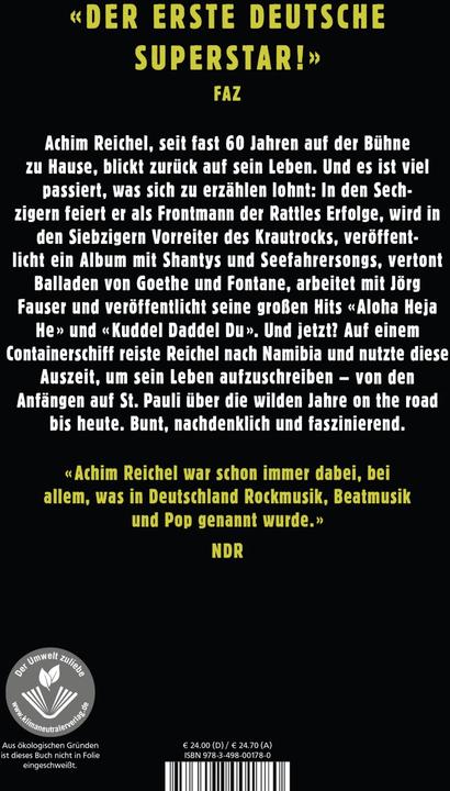 Immagine prodotto Ich hab das Paradies gesehen (Tedesco, Achim Reichel, 2020)
